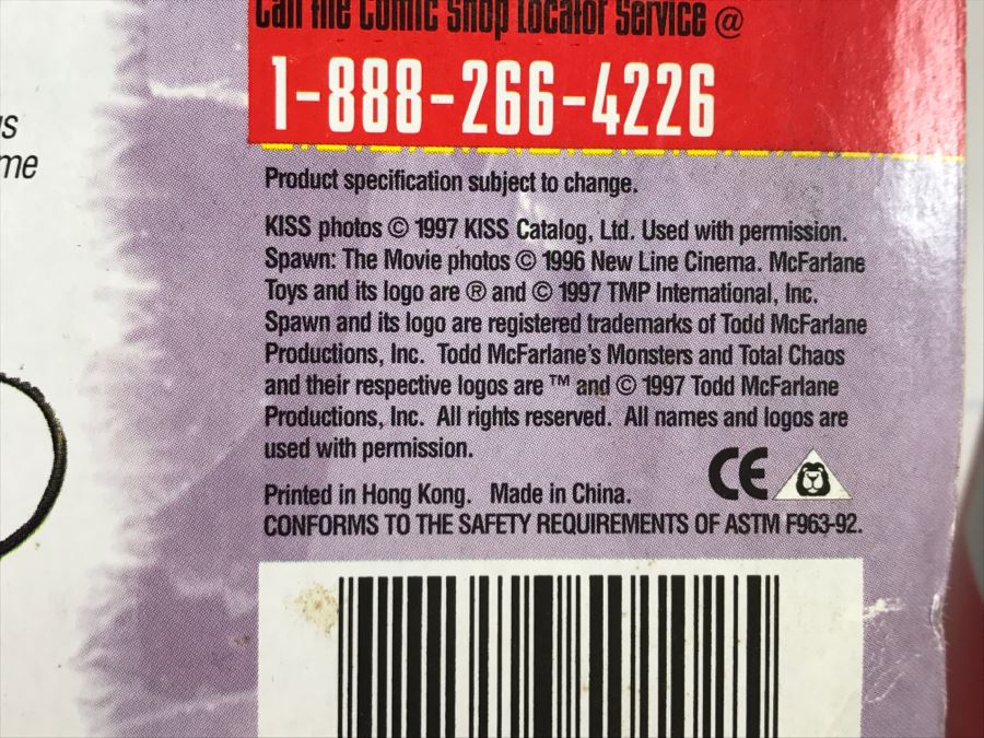 McFarlane Toys KISS Ace Frehley Action Figure New In Packaging 1997 [Photo 11]