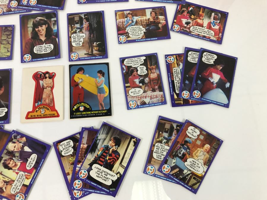 Vintage 1978 Collection Of Mork & Mindy Trading Cards Robin Williams [Photo 9]