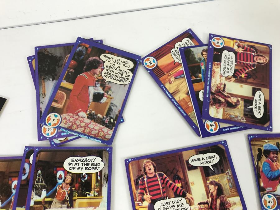 Vintage 1978 Collection Of Mork & Mindy Trading Cards Robin Williams [Photo 7]