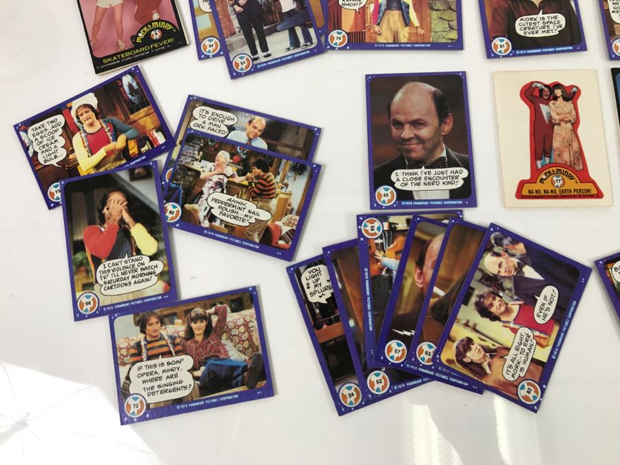 Vintage 1978 Collection Of Mork & Mindy Trading Cards Robin Williams [Photo 10]