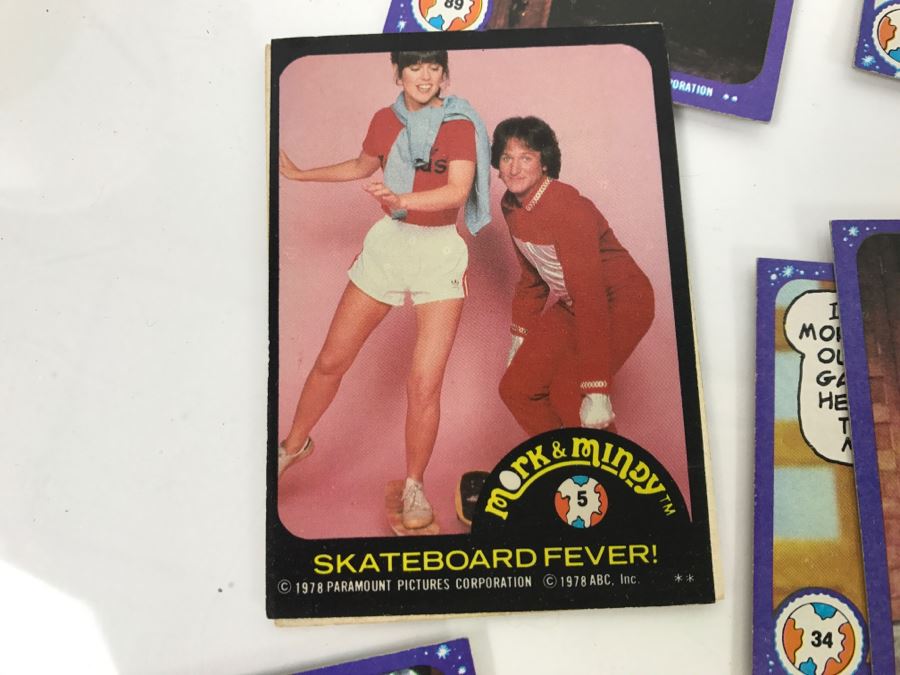 Vintage 1978 Collection Of Mork & Mindy Trading Cards Robin Williams [Photo 4]