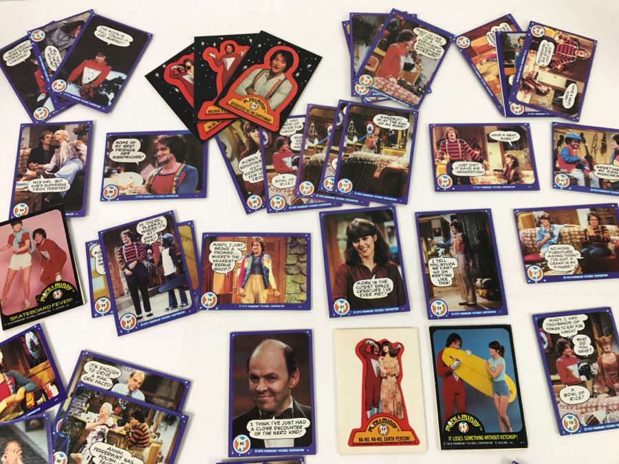Vintage 1978 Collection Of Mork & Mindy Trading Cards Robin Williams [Photo 11]