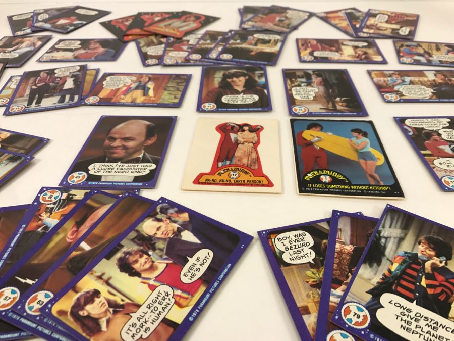 Vintage 1978 Collection Of Mork & Mindy Trading Cards Robin Williams [Photo 12]