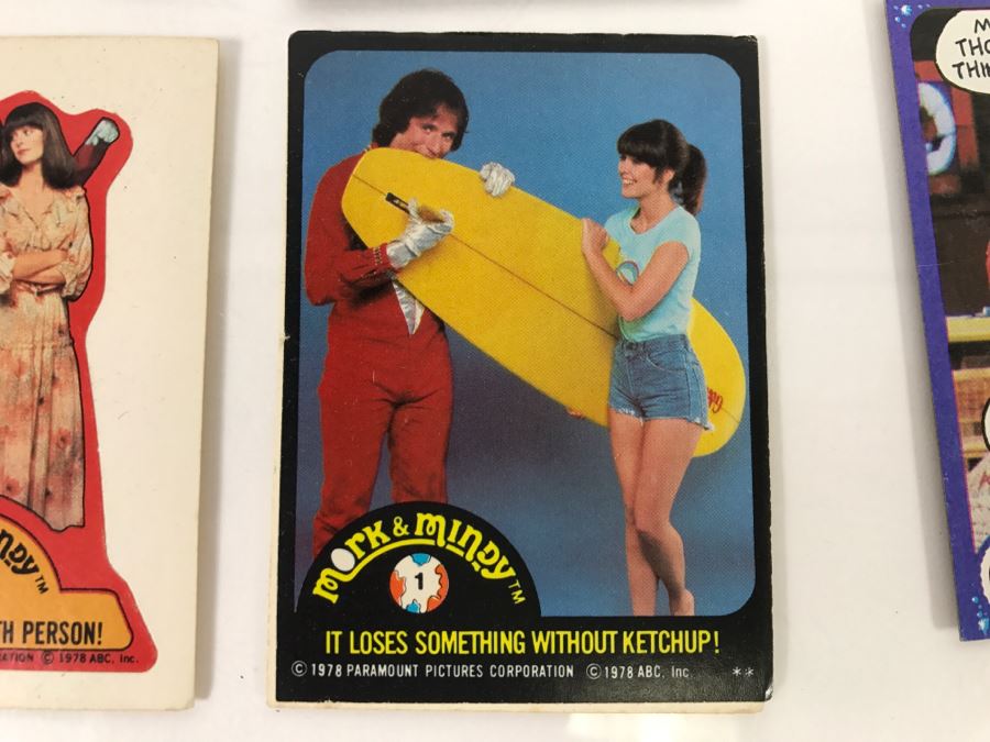 Vintage 1978 Collection Of Mork & Mindy Trading Cards Robin Williams [Photo 3]