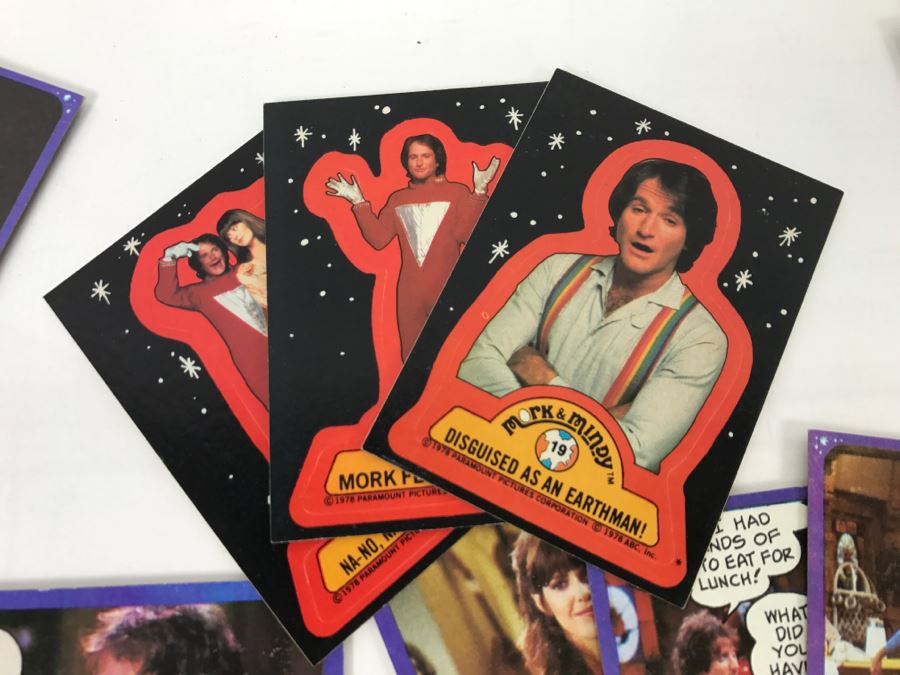 Vintage 1978 Collection Of Mork & Mindy Trading Cards Robin Williams [Photo 5]