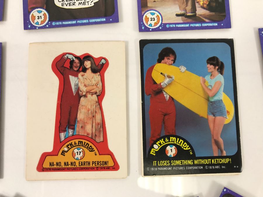 Vintage 1978 Collection Of Mork & Mindy Trading Cards Robin Williams [Photo 2]