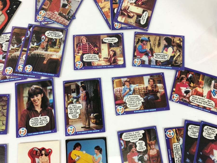 Vintage 1978 Collection Of Mork & Mindy Trading Cards Robin Williams [Photo 8]