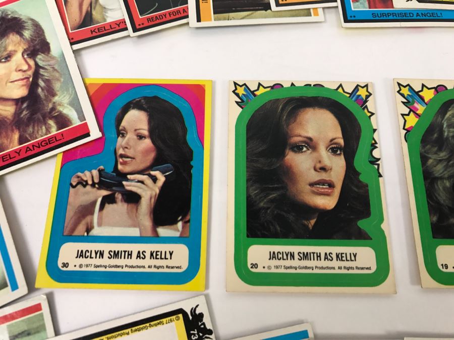 Vintage 1977 Collection Of Charlie's Angels Trading Cards Farrah Fawcett, Jaclyn Smith, Kate Jackson, Cheryl Ladd [Photo 3]