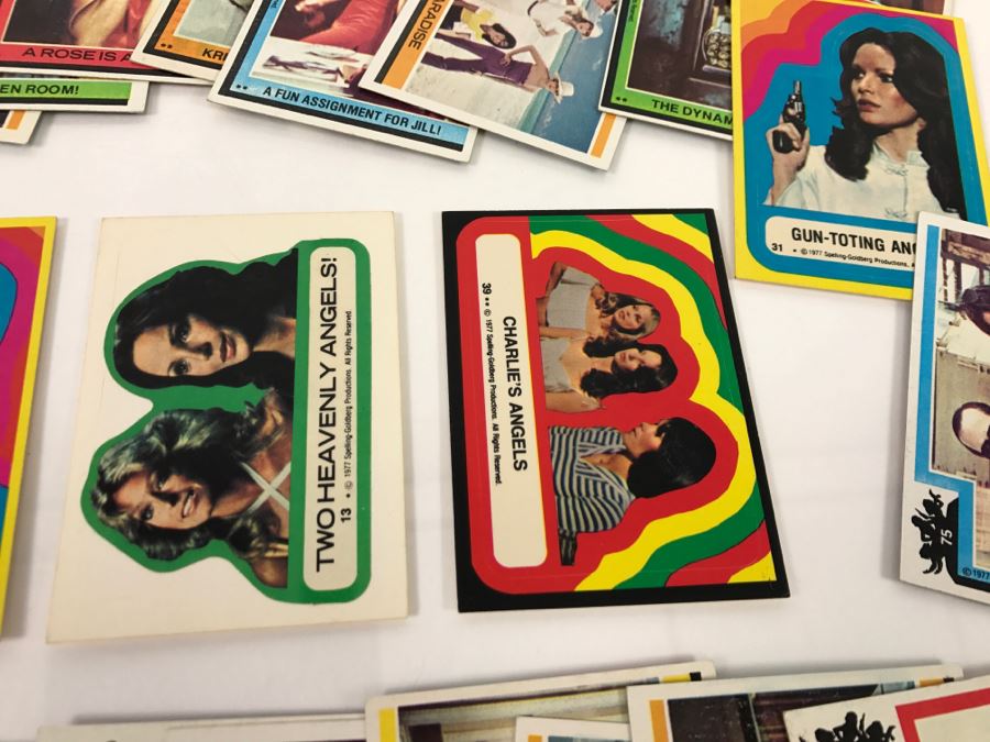 Vintage 1977 Collection Of Charlie's Angels Trading Cards Farrah Fawcett, Jaclyn Smith, Kate Jackson, Cheryl Ladd [Photo 5]