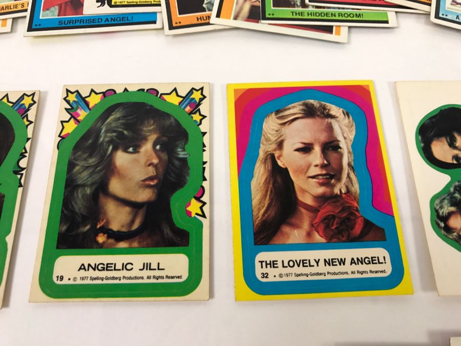 Vintage 1977 Collection Of Charlie's Angels Trading Cards Farrah Fawcett, Jaclyn Smith, Kate Jackson, Cheryl Ladd [Photo 4]