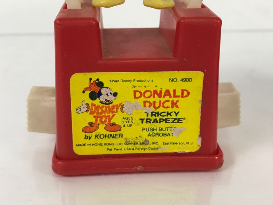 Walt Disney Donald Duck Tricky Trapeze Disney Toy By Kohner No. 4900 [Photo 2]