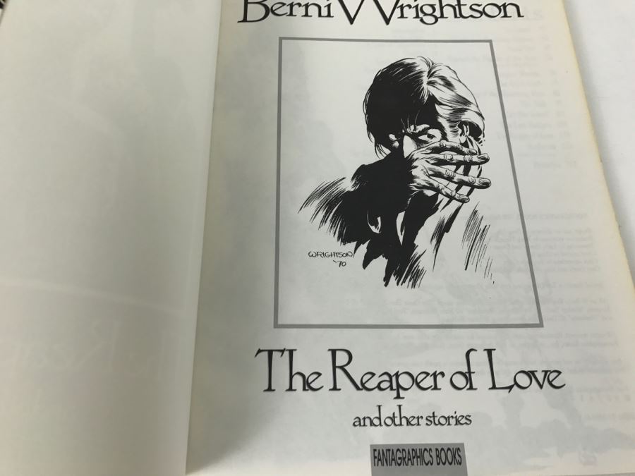 Vintage 1988 First Edition Berni Wrightson The Reaper Of Love And Other Stories Graphic Novel Comic Book Fantagraphics Book [Photo 4]