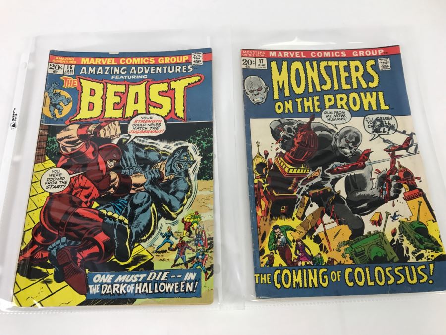 Marvel Comics Monsters On The Prowl #17 And Amazing Adventures Featuring Beast #16 Comic Books