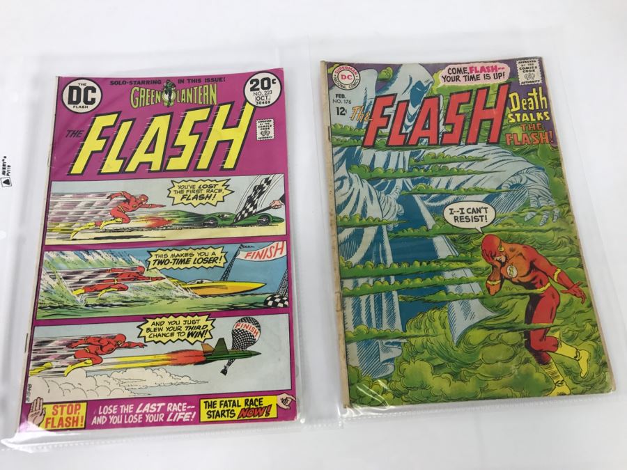 DC Comics The Flash #176 And The Flash Solo-Starring Green Lantern #223 Comic Books