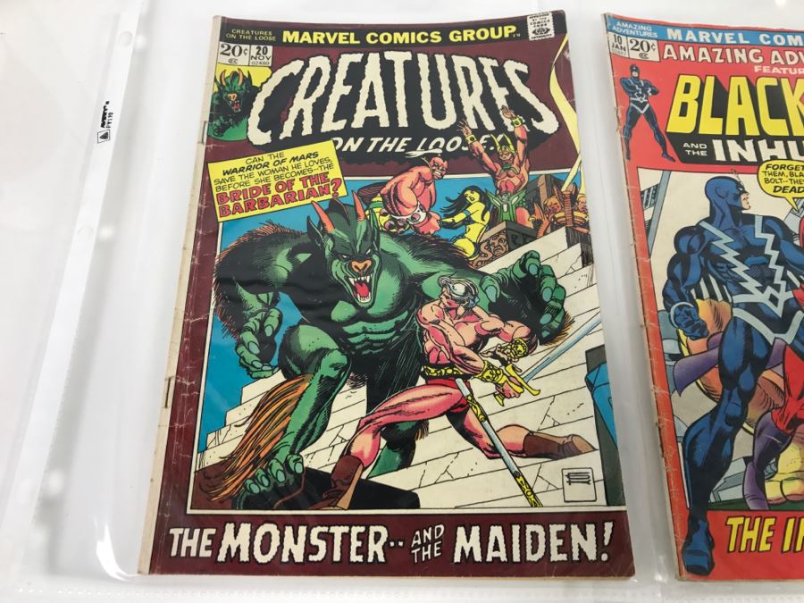 Marvel Comics Adam Strange #222, Amazing Adventures Featuring Black Bolt And The Inhumans #10, Creatures On The Loose #20 Comic Books [Photo 2]