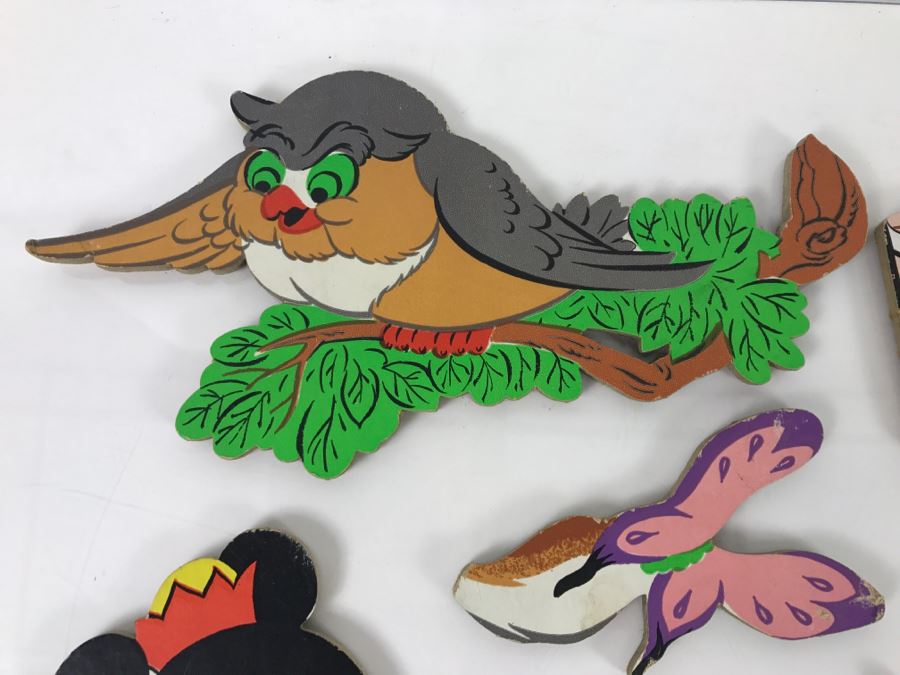 Vintage Walt Disney Mickey Mouse Wall Decorations Decor Hardboard Cutout [Photo 7]