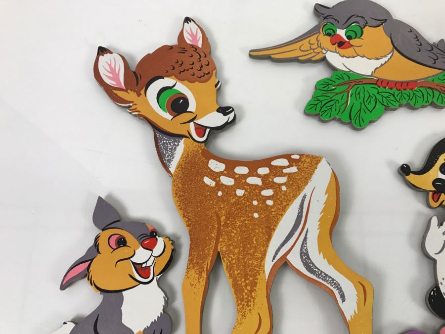 Vintage Walt Disney Bambi Wall Decorations Decor Hardboard Cutout [Photo 2]