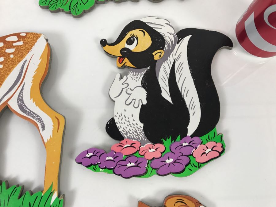 Vintage Walt Disney Bambi Wall Decorations Decor Hardboard Cutout [Photo 6]