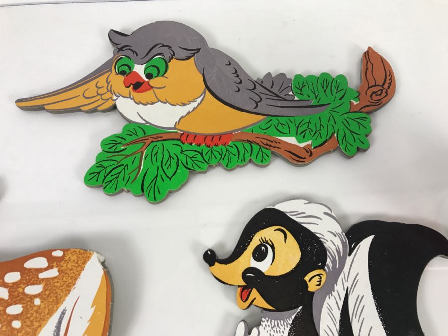 Vintage Walt Disney Bambi Wall Decorations Decor Hardboard Cutout [Photo 3]