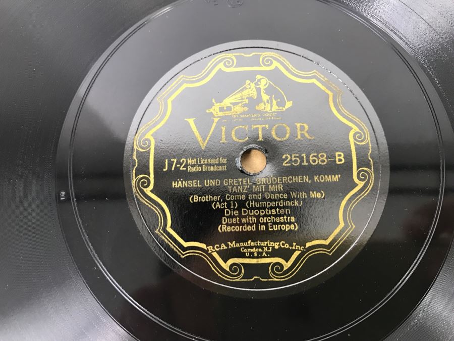 Vintage Victor Records Hansel And Gretel By Engelbert Humperdinck J-7 3 Records [Photo 15]