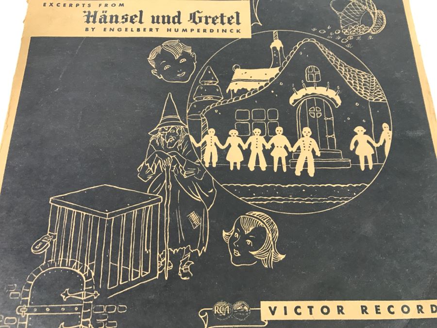 Vintage Victor Records Hansel And Gretel By Engelbert Humperdinck J-7 3 Records [Photo 3]