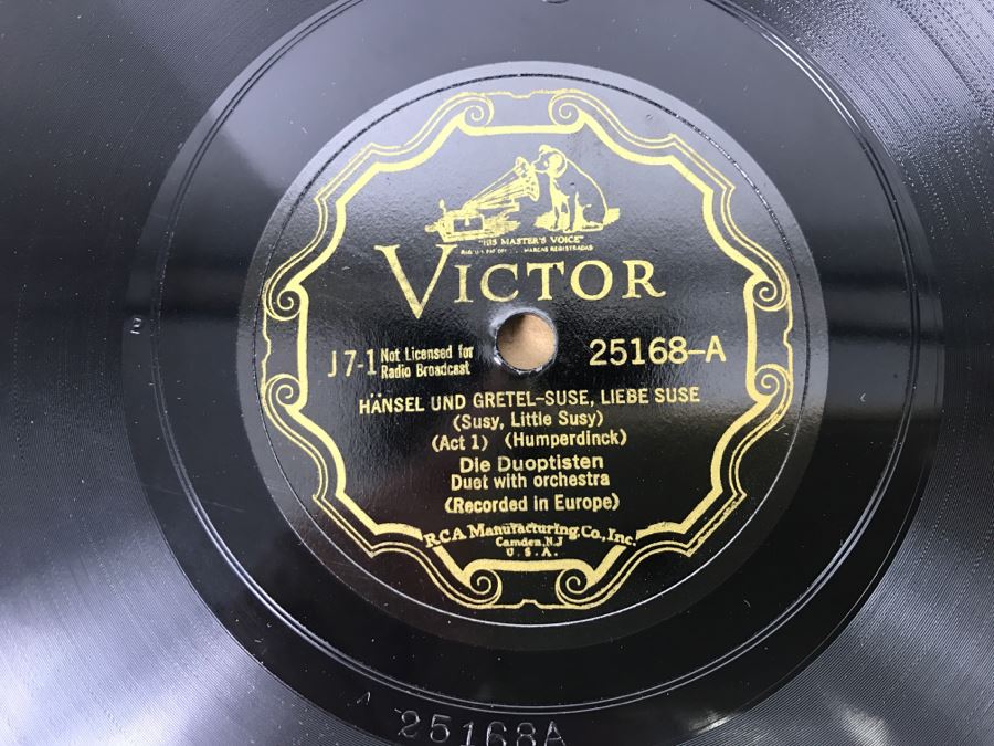 Vintage Victor Records Hansel And Gretel By Engelbert Humperdinck J-7 3 Records [Photo 12]
