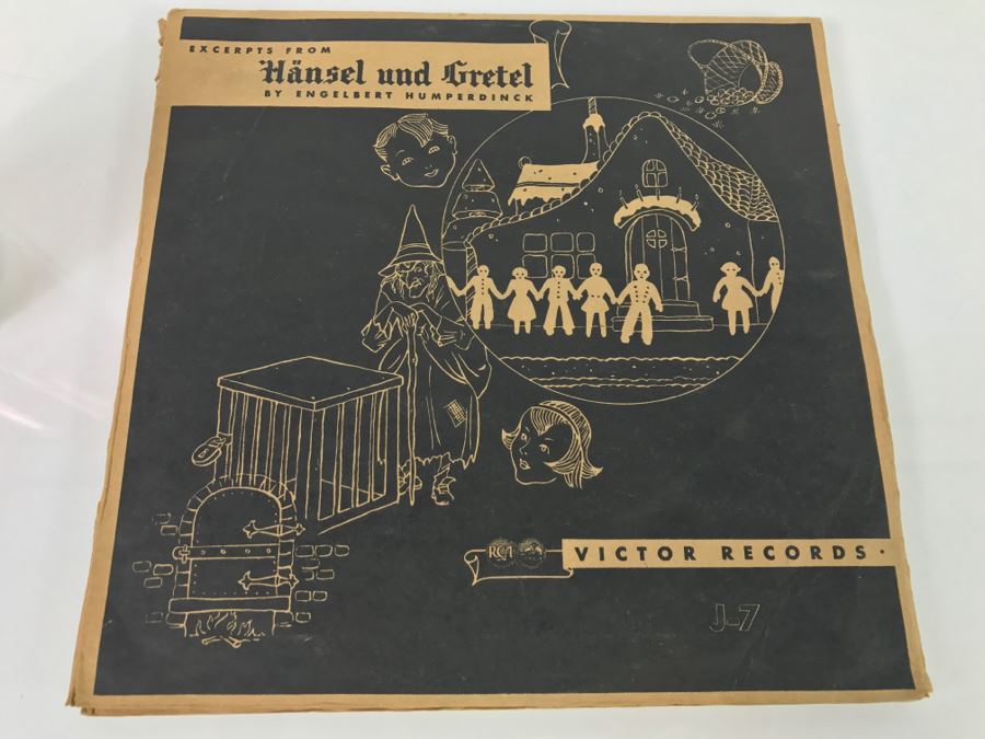 Vintage Victor Records Hansel And Gretel By Engelbert Humperdinck J-7 3 Records