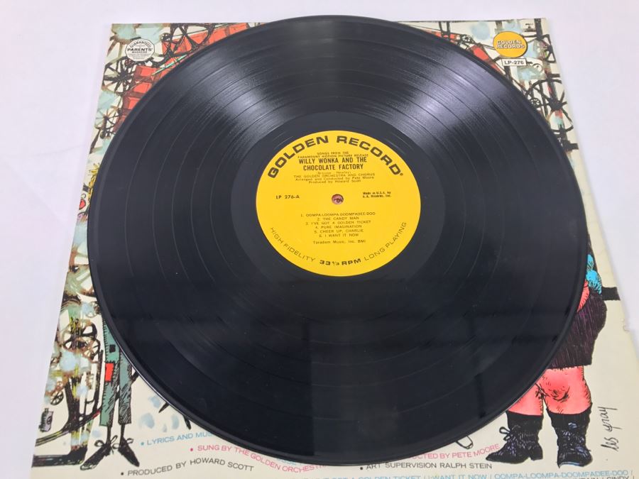 Willy Wonka & The Chocolate Factory Golden Records LP 276