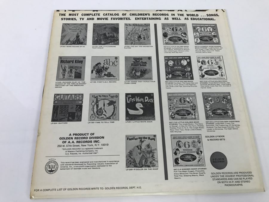 Willy Wonka & The Chocolate Factory Golden Records LP 276 [Photo 3]