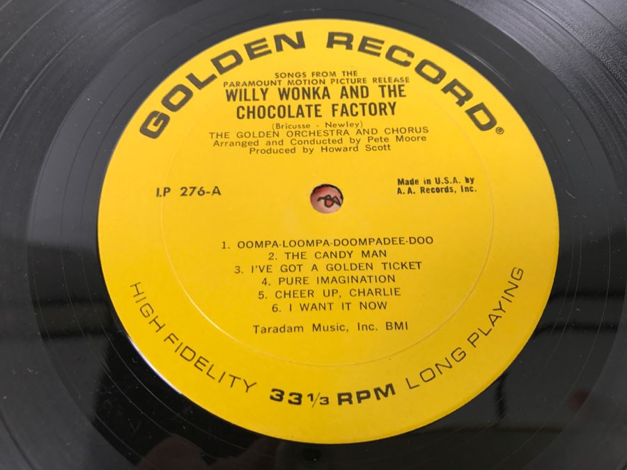Willy Wonka & The Chocolate Factory Golden Records LP 276 [Photo 5]