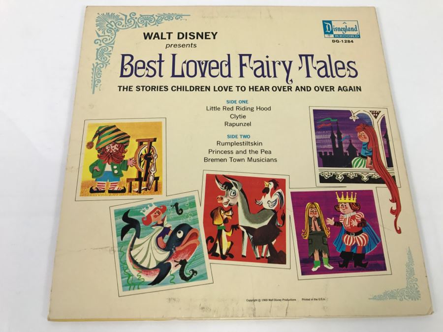 Walt Disney Little Red Riding Hood Viny Disneyland Record DQ-1284