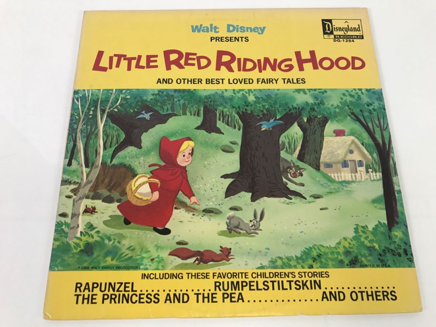 Walt Disney Little Red Riding Hood Viny Disneyland Record DQ-1284