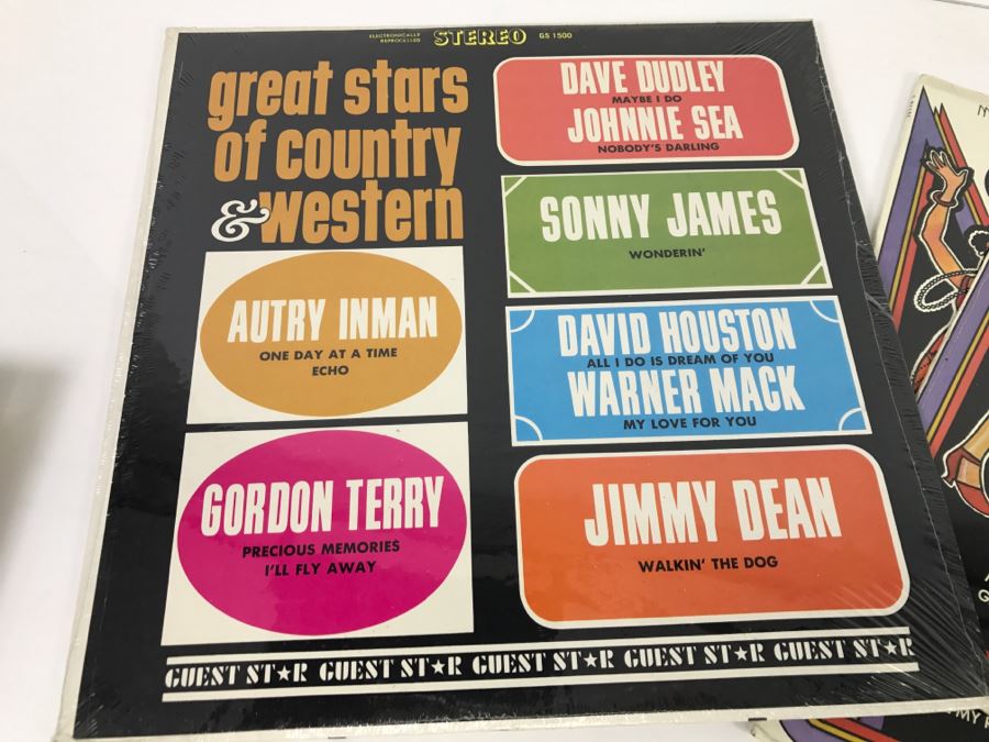 (3) SEALED Records Great Stars Of Country & Western And Music From The Great Gatsby Era [Photo 2]