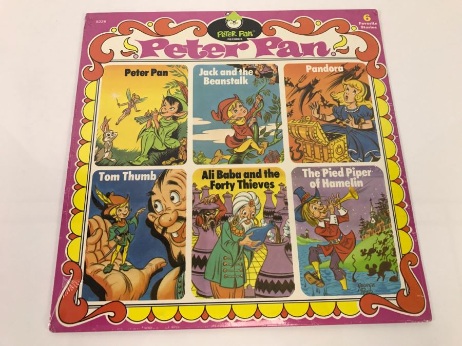 SEALED Peter Pan Record Jack And The Beanstalk, Pandora, Tom Thumb 8226