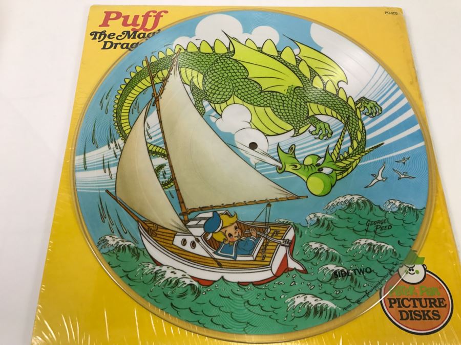 Puff The Magic Dragon Peter Pan Picture Disks Vinyl Record PD-202 [Photo 12]