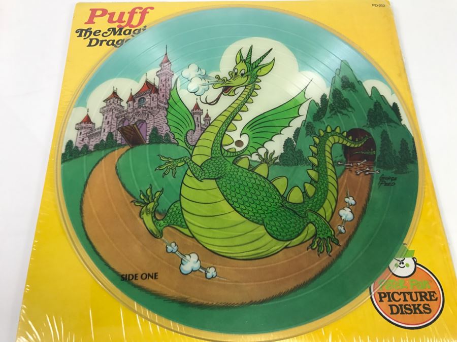 Puff The Magic Dragon Peter Pan Picture Disks Vinyl Record PD-202 [Photo 8]