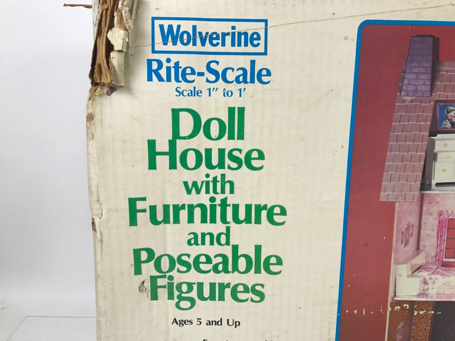 Wolverine Rite-Scale Doll House With Furniture And Poseable Figures In Damaged Unopened Box No. 845 [Photo 2]