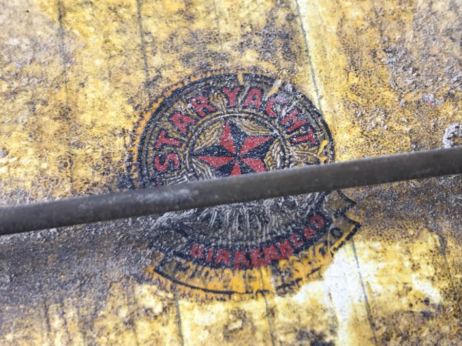 Vintage Star Yacht Birkenhead Pond Yacht Note That Several Wooden Parts Of The Sail Need Repair [Photo 18]