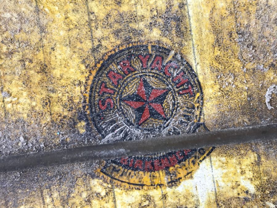 Vintage Star Yacht Birkenhead Pond Yacht Note That Several Wooden Parts Of The Sail Need Repair [Photo 19]