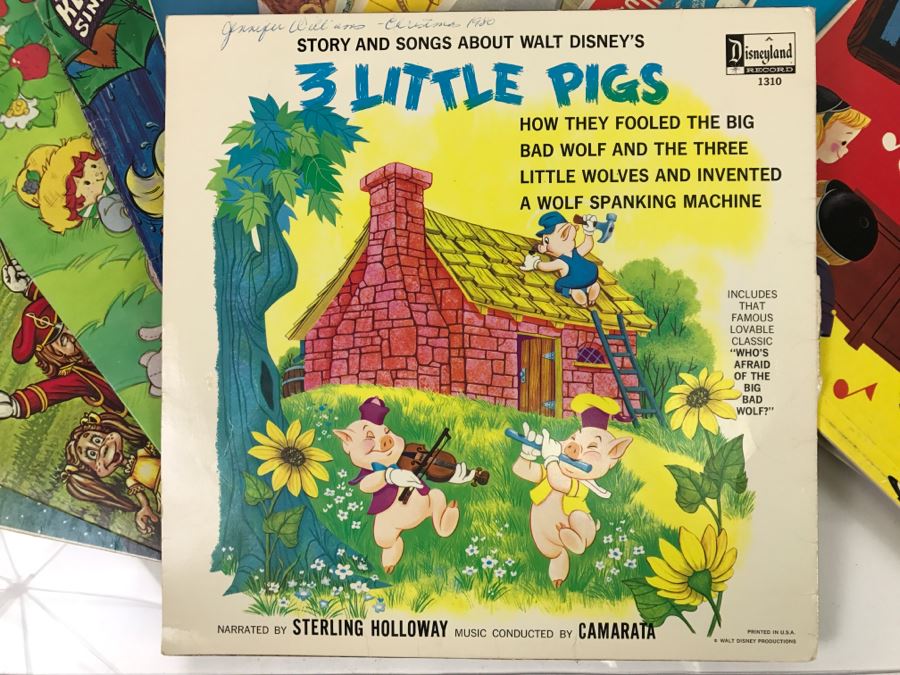 (14) Children's Record Collection Disneyland Records, Golden Records, United Artists [Photo 3]