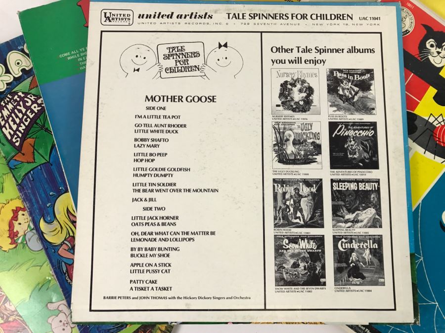 (14) Children's Record Collection Disneyland Records, Golden Records, United Artists [Photo 9]
