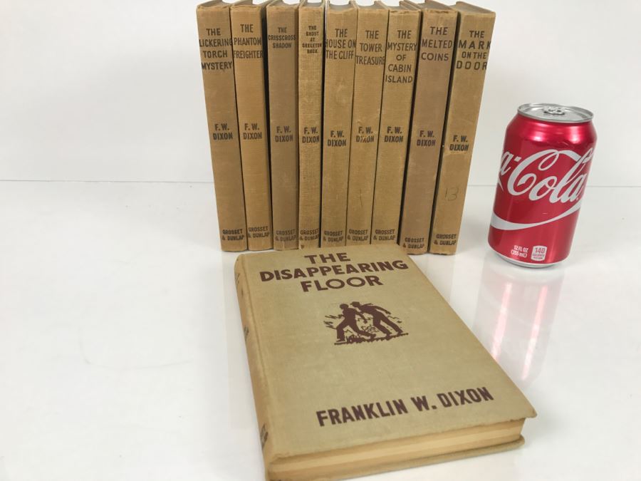 Collection Of Vintage First Edition? Hardy Boys Mystery Stories Books By Franklin W. Dixon No Book Sleeves 1927-1957