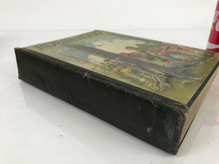 Vintage Robin Hood And The Men Of The Greenwood Ilustrated Book M A Donohue & Company [Photo 3]