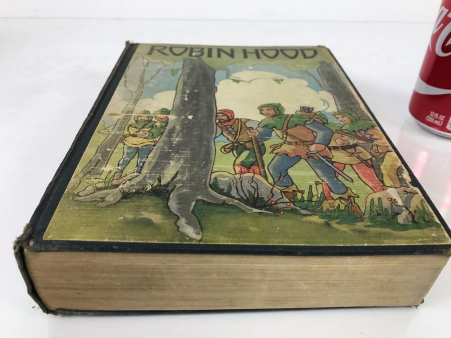 Vintage Robin Hood And The Men Of The Greenwood Ilustrated Book M A Donohue & Company [Photo 2]
