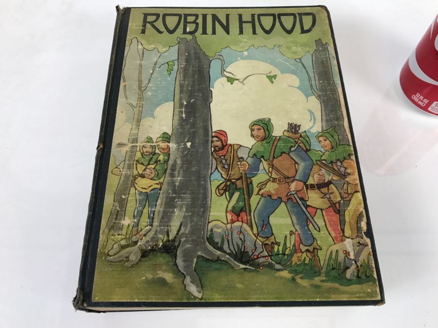 Vintage Robin Hood And The Men Of The Greenwood Ilustrated Book M A Donohue & Company