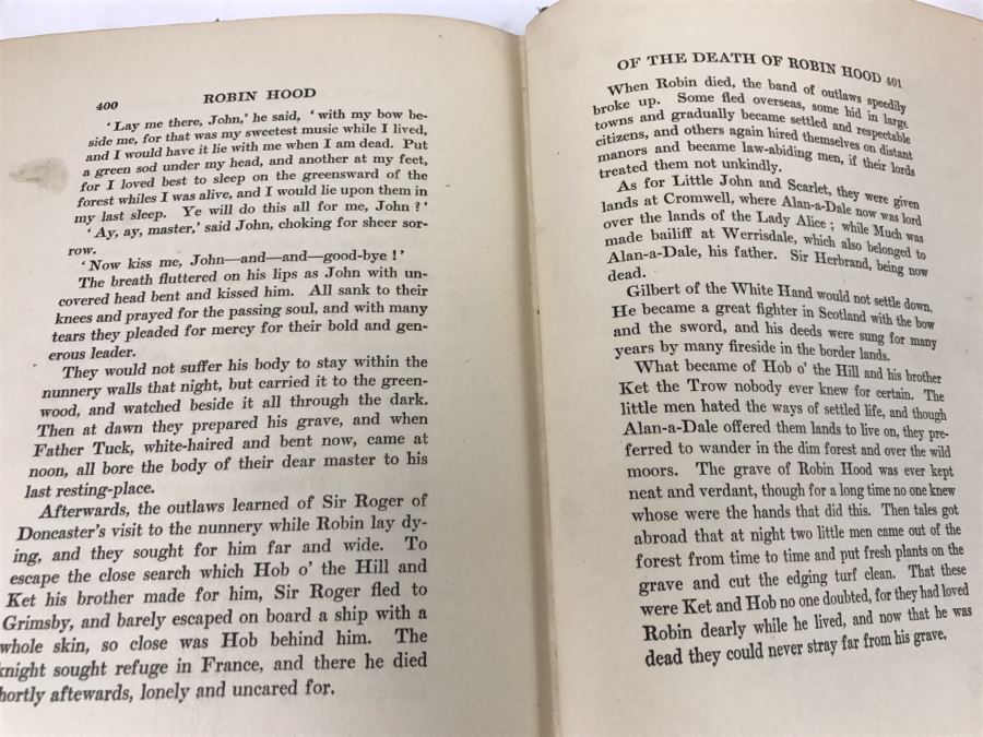 Vintage Robin Hood And The Men Of The Greenwood Ilustrated Book M A Donohue & Company [Photo 14]