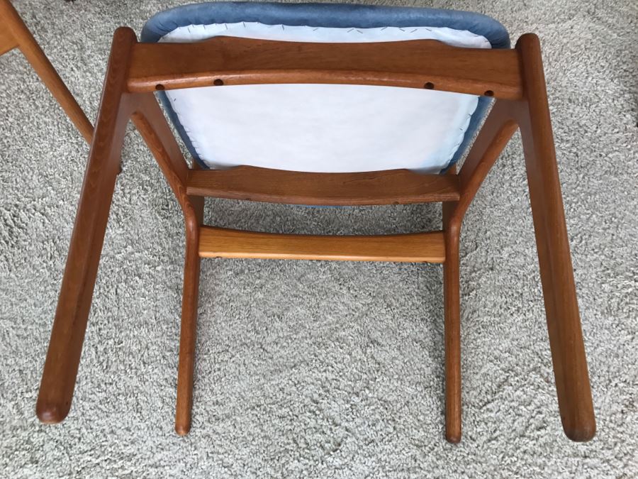 (6) Danish Mid-Century Modern Teak Dining Chairs (2 Chairs Are Armchairs) Attributed To Erik Buch - This Item Has A Reserve [Photo 13]