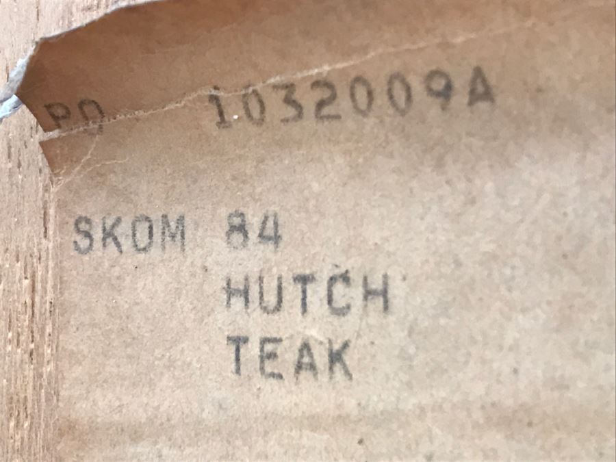 Danish Mid-Century Modern Teak China Cabinet Credenza Hutch Possibly Rasmus [Photo 15]