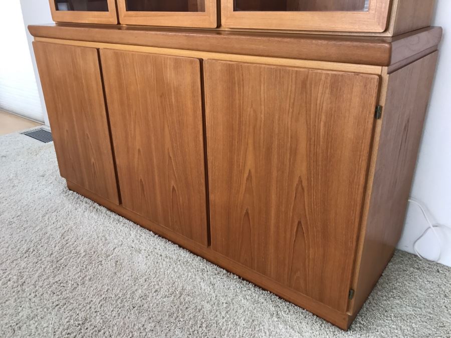 Danish Mid-Century Modern Teak China Cabinet Credenza Hutch Possibly Rasmus [Photo 12]