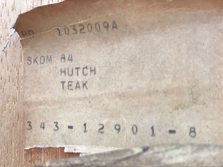 Danish Mid-Century Modern Teak China Cabinet Credenza Hutch Possibly Rasmus [Photo 14]